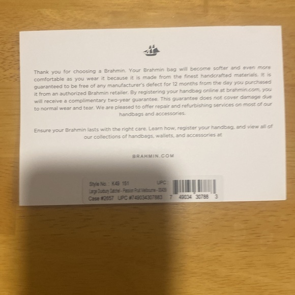 Brahmin Large Duxberry Satchel. Passion Fruit Melbourne. Orig. dust bag. 14x12x5 - Picture 4 of 13